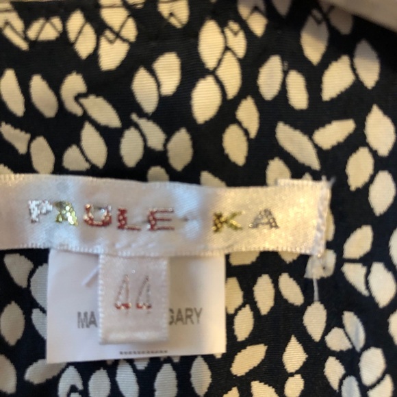 PAULE KA Crop Jacket W/bow Navy & Red SZ 44 US 12 - Picture 6 of 10